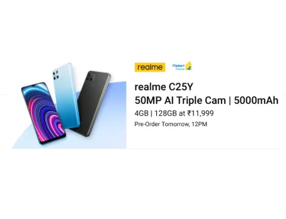India Desire : Realme C25Y Flipkart Price @Rs 11999: Pre-Order @20th Sep 2021 12PM, Launch Date, Specifications & Buy Online In India